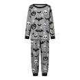 thumbnail image 2 of Halloween Family Pajama Set Ghost Pumpkin Pattern Long Sleeve PJs Set Sleepwear, 2 of 9