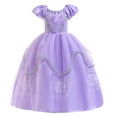 thumbnail image 2 of Vestido de disfraz REXREII para niñas Rapunzel Princess Sofia 4-5T, 2 of 7