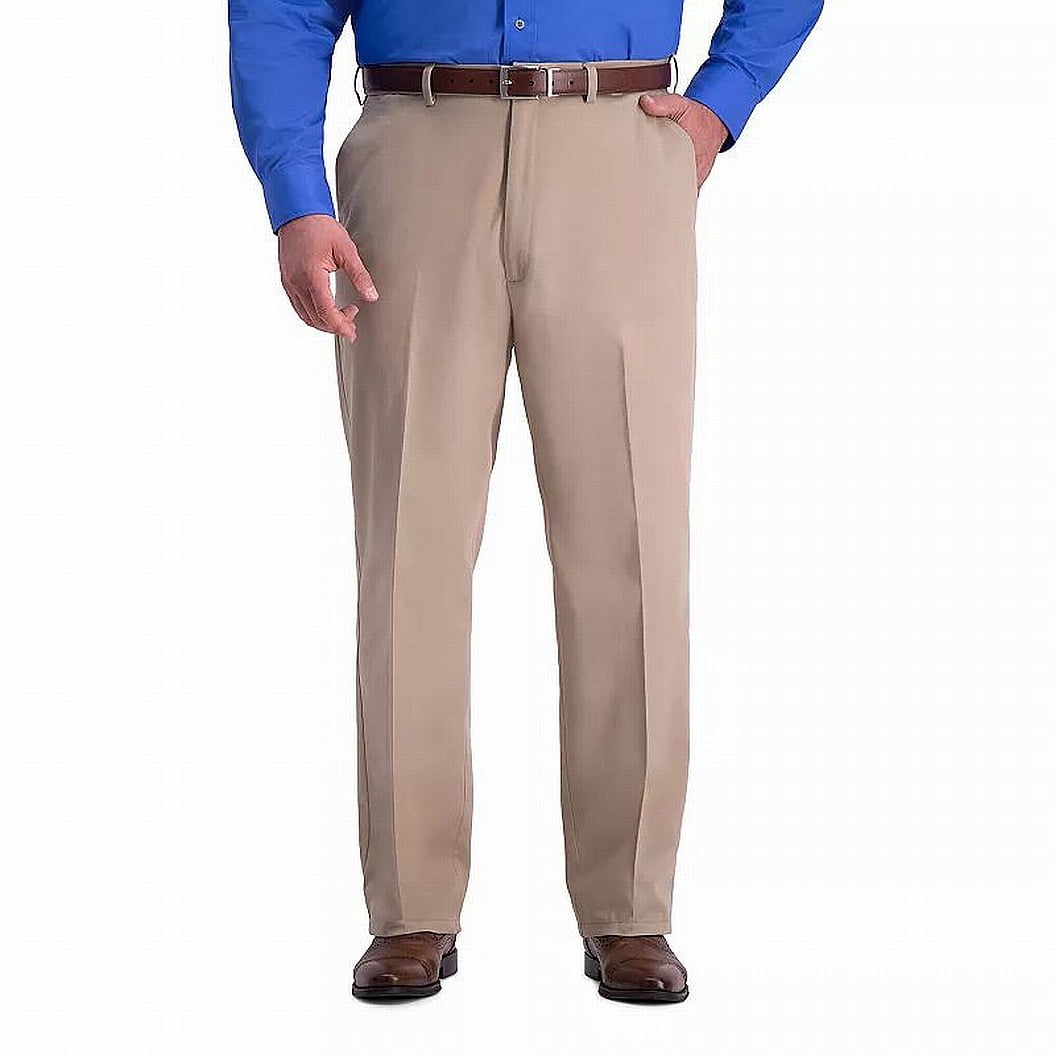 Haggar Mens Pants 44X32 Relaxed Fit 
