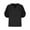 Black, variant on Diufon Womens Casual Shirts Summer Solid Color Breathable Tops Short Sleeve V Neck T-Shirts