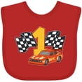 thumbnail image 3 of Inktastic Number One Race Car Boys or Girls Baby Bib, 3 of 4