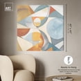 thumbnail image 5 of Saturated Geos Boho Neutral Abstract Canvas Wall Art by Art Remedy, Gallery Wrapped, 40"x40", 5 of 7