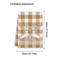thumbnail image 3 of Christmas Kitchen Towels with Farmhouse Plaid and Holiday Designs, 6-Pack, Beige and White, for Home Kitchen Decor, 3 of 4
