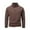 Coffee, variant on WILLBEST Hoodies for Men Men Zip Up Hoodie Men Turtleneck Warm Hoodie Autumn and Winter Double with Color Zipper Coat