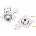 thumbnail image 2 of Cutelec 10Pairs Battery Springs AA Battery Negative to Positive Conversion Spring Contact Nickle Plated 12x12mm, 2 of 3