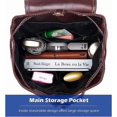thumbnail image 3 of Vintage Women Backpack PU Leather Ladies Shoulder Bag Ladies Casual Daypack Travel Shoulder Bag Waterproof College School Bag Satchel Gift for Girls W, 3 of 4