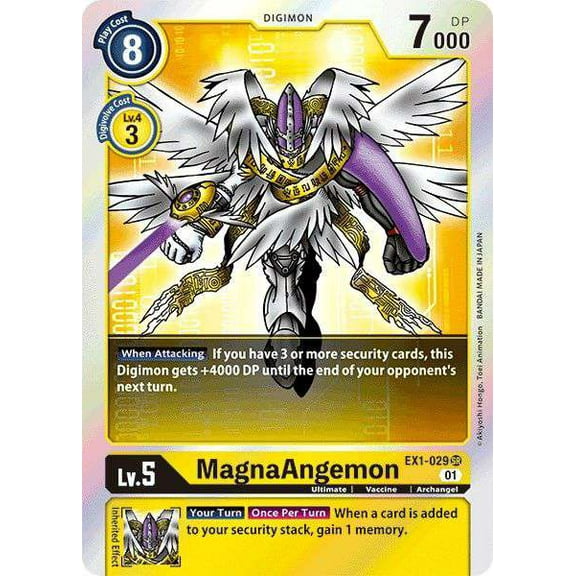 Digimon Classic Collection Super Rare MagnaAngemon EX1-029