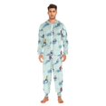 thumbnail image 3 of FORMRS Onesies Pajama for Adults Unisex Hoodie Winter Jumpsuit One Piece Sleepwear, Sizes S-2XL, Ice Hockey, 3 of 7