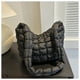 thumbnail image 1 of Bolso bandolera de un solo hombro para mujer, de algodón arrugado, de moda, nuevo estilo de invierno 2025, con hilo bordado, de gran capacidad, sencillo e informal., 1 of 5