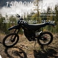 thumbnail image 4 of Freego Nova 5 PRO 15000W Peak Electric Dirt Bike for Adults - 72V/40Ah Samsung 50S 8C, 62 MPH, Full Suspension, 19”/18” Wheels, Mid-Drive Off‑Road EBike, UL2849, 4 of 9