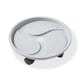 thumbnail image 1 of Bandeja redonda para macetas, jardinera para sala de estar, orificio de drenaje, paleta de plástico, soporte para bonsái de interior con caja de recolección de agua, 360 grados, gris, 36cm Inevent HA011361-06, 1 of 7