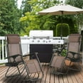 thumbnail image 2 of Chaise Longue Zéro Gravité pour Patio, Ensemble de 1, Inclinable et Réglable avec Porte-Gobelet (Brun), 2 of 7