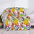 thumbnail image 3 of Rateoe Balls Pattern Flannel Throw Blanket, Ultra-soft Blanket for Bed, Couch, Car, Hypoallergenic Anti-pilling blanket-50"x40"(Horizontal), 3 of 6