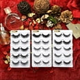thumbnail image 3 of False Eyelashes Natural look Cat Eye Lashes Wispy Strips 3D Mink Lashes,15 Pairs 5 Styles Fake Eyelashes Faux Volume Curly Full,Thin Lash Band Soft Comfortable Lightweight Lash Pack, 3 of 12