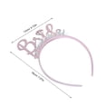 thumbnail image 2 of Luxshiny 2Ud Diadema De Novia Color Rosa Con Moderno Para Peinados Formales De, 2 of 6