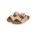 thumbnail image 5 of New Women Leatherette Studded Double Buckle Footbed Sandal - 17904 By AMS, 5 of 5