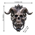 thumbnail image 3 of Miayilima Hangs Hanging Door Knocker Heavy Duty Gothic Doorknocker Perfect Decoration Hanging Door Knocker Grey, 3 of 9