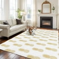 thumbnail image 3 of Pineapple Art Area&nbsp;Rug 5x7ft Vintage Fruit Yellow Modern Texture Non-Slip&nbsp;Washable Square&nbsp;Rugs Soft Felt Indoor Floor Mat for Bedroom Kitchen Living Room Bathroom, 3 of 9