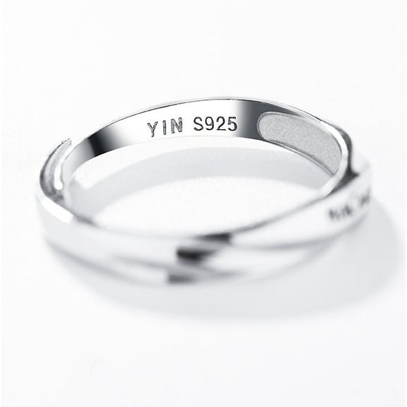 Couple Rings Set Matching Rings for Him and Her 925 Sterling Silver Band Japanese Korean Promise Rings for Couples