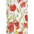 thumbnail image 2 of Dreamtimes Poppy Flower Bee Watercolor Kitchen Towels Dish Bar Tea Towel Dishcloths Set of 4 Super Absorbent Soft 18 x 28 inches, 2 of 7