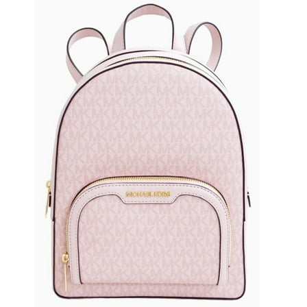 Michael Kors Women's Backpack Bag MK Jaycee MD PKT Logo Powder Blush New (Light Powder Blush) 35S3G8TB6V-424