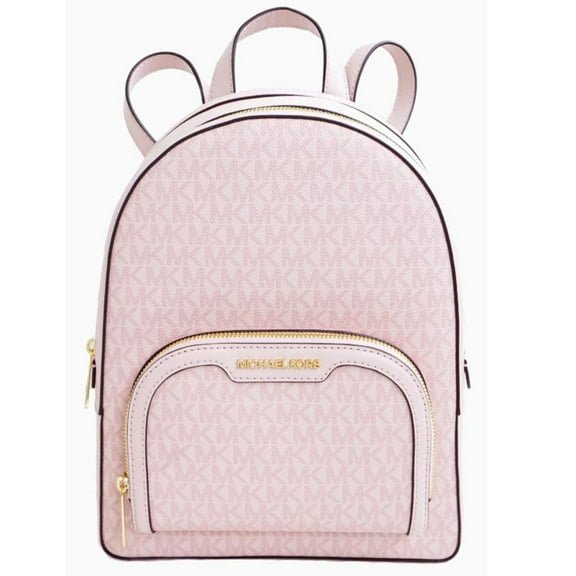 Michael Kors Women's Backpack Bag MK Jaycee MD PKT Logo Powder Blush New (Light Powder Blush) 35S3G8TB6V-424