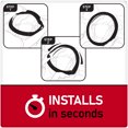 thumbnail image 7 of Genuine Dickies DuraSport Vegan Leather Steering Wheel Cover, Black and Red, Fits 14.5-15.5 in, 7 of 7
