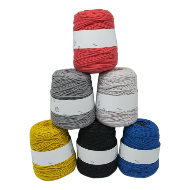 Hilo de 400 m para mechones, ideal para hacer alfombras, tapices y manualidades. Ovillo para principiantes. Color oscuro