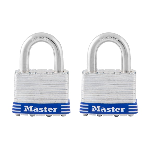 Master Lock 1-3/4in (44mm) Wide Laminated Steel Pin Tumbler Padlock