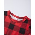 thumbnail image 3 of Christmas Family Pajamas Matching Set Plaid Pattern Holiday Sleepwear Set with Dog Shirt, 3 of 7