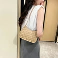 thumbnail image 3 of Shoulder Bag Large Capacity Zipper Closure Daily Collocation Minimalist Rhombus Grid Women Underarm Handbag Daily Life Supply, 3 of 6