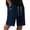 Dark Gray #1, variant on Men's Soft French Terry Athletic Shorts Elastic Drawstring Waist Curved Cut Seam Knee Length Lounge Shorts Gray M