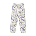 thumbnail image 6 of Uemuo Daisies Flowers Pattern Men's Wide Leg Palazzo Lounge Pants with Pockets Light Weight Loose Comfy Casual Pajama Pants-Small, 6 of 9