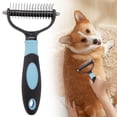 thumbnail image 2 of CozeLy Dematting Comb for Dogs Double Sided Deshedding Brush Undercoat Rake Pet Grooming Tool for Shedding Knots and Loose Fur on Long Thick Coats, 2 of 6