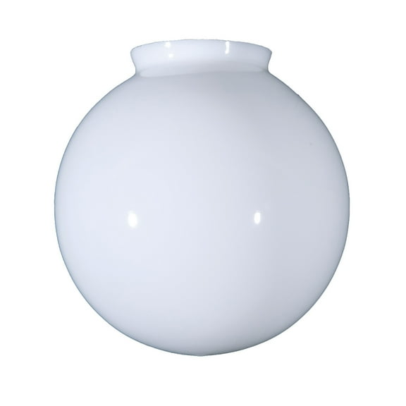 B&P Lamp 8" Opal Glass Ball Lamp Shade