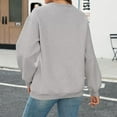 thumbnail image 4 of Mohiass Women's Casual Crewneck Sweatshirts Long Sleeve Tops Loose Fit Fall Fleece Lined Shirts Gray S, 4 of 4