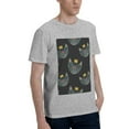 thumbnail image 2 of Bingfone Faces Of The Cat Men'S Loose Fit Short-Sleeve Pocket T-Shirt, 2 of 7