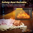 Remote Control For Fireplace Waleaf 24 inch 3-Sided Glass Electric Fireplace Insert, Freestanding ...