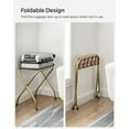 thumbnail image 6 of Luggage Racks Pack of 2 Holds up to 100lbs for Guest Room Suitcase Stand for Bedroom Golden, 6 of 8