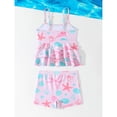 thumbnail image 6 of Girls Swimsuit UPF 50+ Rash Guard Girls Two Piece Swimsuits Sun Protection Swimwear with Swim Shorts Quick-Dry Beach Outfits for Kids, 6 of 8