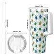 thumbnail image 4 of Sikiie Cute Turtle Insulated Stainless Water Bottle Lid Travel Mug Cup Insulated Tumblers Cup 40oz Ice Bully With Handle, 4 of 8
