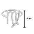 thumbnail image 2 of AeraVida Astrological Zodiac Virgo Sign Sterling Silver Band Ring-8, 2 of 5