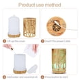 thumbnail image 2 of Light Brown Essential Oil Diffuser, Aromatherapy Diffuser, Large Capacity Ultrasonic Humidifier Diffuser with Adjustable Mist Mode, Auto Shut Off, 2 of 5