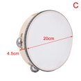 thumbnail image 1 of 15/18/20CM Tambourine Percussion Drum Tamborine Kids Musical Educational Toys He Qiyong unisex, 1 of 2