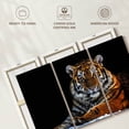 thumbnail image 6 of Elephant Stock Tiger Snapshot Wall Art - Horizontal Multi Panel Canvas - Living Room Wall Decor - Animal Multi Panel - Black And Brown Decor - 45" x 28", 6 of 8