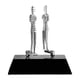thumbnail image 2 of Estatua de pareja, escultura abstracta, minimalismo romántico, adorno de escritorio para la oficina Plata, 2 of 7