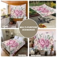 thumbnail image 6 of Watercolor Pink Floral Small Tapestry for Bedroom Wall Hanging Tapestry,Spring Romantic Roses Butterfly Ceiling Backdrop Tapestries Poster Blanket Wall Decor for Teens Room Living Room Dorm 23" x 28", 6 of 8