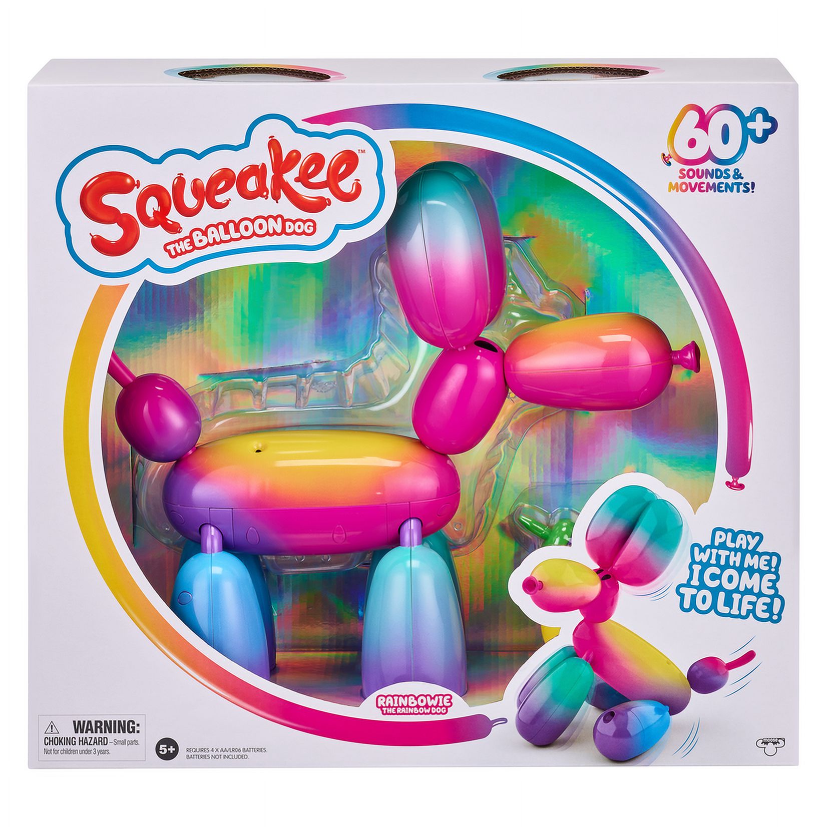 Squeakee Rainbowie the Balloon Dog Electronic Pet - image 4 of 7