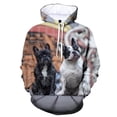 thumbnail image 5 of Sudadera con capucha de bulldog francés con impresión 3D para hombre, suéteres casuales de moda, sudadera con patrón de perro pug, ropa de abrigo de talla grande para hombre, 5 of 5