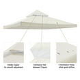 thumbnail image 3 of Yescom 10x10Ft UV30+ Gazebo Replacement Top for 2 Tier Outdoor Canopy Cover Patio Backyard Party Deck Ivory, 3 of 9
